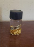 24 K Gold Flakes In Small Bottle