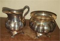 2 Pc Cream & Sugar Bowl