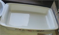 White Corning Ware Rectangle Bakeware