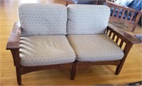 Ethan Allen Wood Base Couch