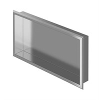 Stainless steel polished wall niche 12 x 24 x 3