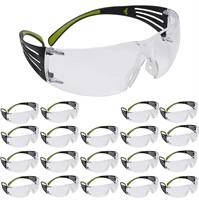 3M Safety Glasses, SecureFit, 20 Pack, Anti-Fog