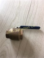2" brass valve- new