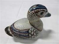 Ceramic painted duck