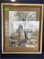 Framed Deer Picture