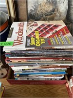 Huge Stack of Wood Worker Magazines and More