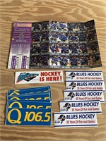 Wehrenberg STL Blues Card Sheet, Stickers