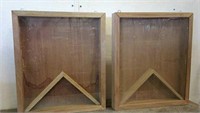 (2) Framed Shadow Boxes