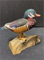 W. Rheinbold Hand Painted Duck; 3" tall
