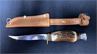 Small Stag Handled German Knife; 6 1/4" long