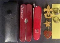 Swiss Army Knife, Boy Scout/Girl Scout Lot 7 Piece