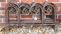 Cast Iron Flower Bed Garden sections; 13 Total