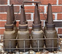 Kalamazoo Oil Bottles (8) in Original Carrier