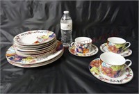Imperial Leaf Dinnerware ~ 17 Pc Set
