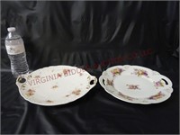 Vintage / Antique Handled Plates / Trays