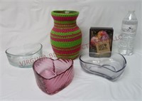 Heart Shaped Bowls / Dishes, Vase & Heart Ornament
