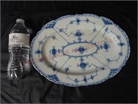 Vintage Blue Viking Fine China Oval Platter
