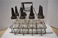 Texaco Wire Carry Case with 8 - 1 Quart Bottles