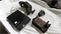 LOT OF OLD PHONES, PARTS AND RECORDER