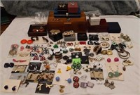 Large lot of Assorted Clip and Pierced Earrings
