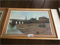 ST LOUIS RIVERFRONT LITHOGRAPH SIGNED BY SHANIKA