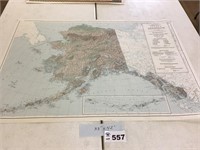 MAP OF ALASKA 33” x 42”