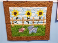 Quilted Dahlia Wall Hanging