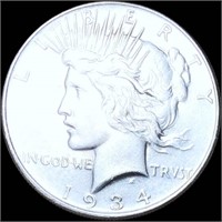 1934 Silver Peace Dollar UNCIRCULATED