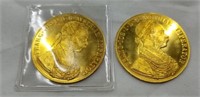 (2) 1915 Gold 1-Ducat (Austria) .986 Fine 23.8K