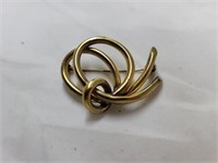 555 gold brooch, .173oz