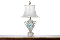 FRENCH PORCELAIN URN AS TABLE LAMP