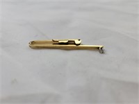 14K gold tie tack, .138oz