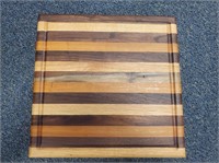 Handmade cutting board with bow knife