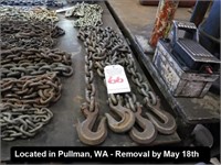 LOT, (2) 1/2" 2-HOOK CHAINS