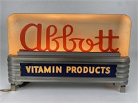 Vintage Abbott Brothers Vitamin Products Sign