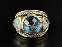 David Yurman 18K Gold & Sterling Silver Ring