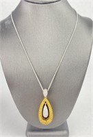 Richard Krementz 18K Gold & Diamond Pendant