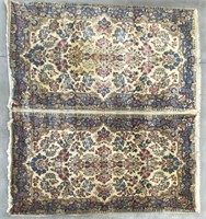 (2) Vintage 4'X7' Hand Knotted Kerman Rugs