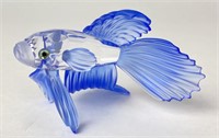 Blue Swarovski Siamese Beta Fish Figurine