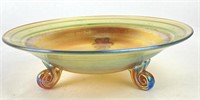 Vintage Tiffany Favrile Footed Bowl 8" Diameter