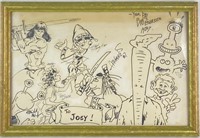 1987 Comic Jam Original Drawing Composition