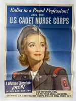WW2 Poster - Join The U.S. Cadets Nurse Corp.