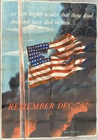 Large WW2 Poster - Remembering Dec. 7th!