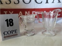 Lot of Vintage Pedestal Creamer Pitchers