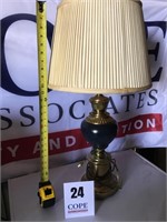 Vintage Lamp with Brass Base