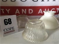 Vintage Glass Lamp Shade Lot