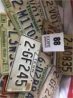 Lot of Vintage Tennessee License Plates