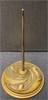 Art Nouveau Brass Bill Holder; 2 3/8" dia. base