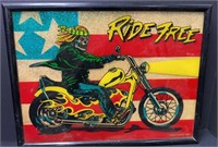 1989 Harley Motorcycle Metallic Skeleton Cool
