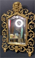 Antique Bronze Bacchus Beveled Mirror